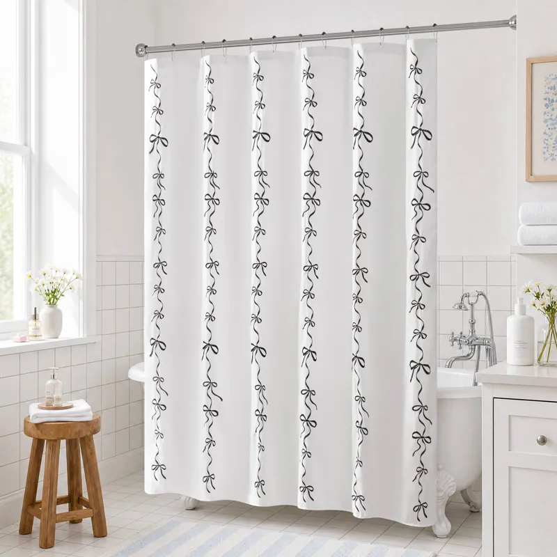 Madison Park Essentials Addison Shower Curtain Set