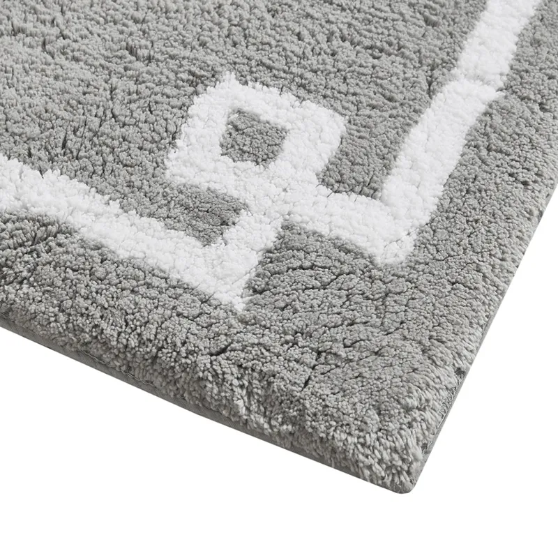 Evan Cotton Tufted Bath Rug 24x72 - Grey