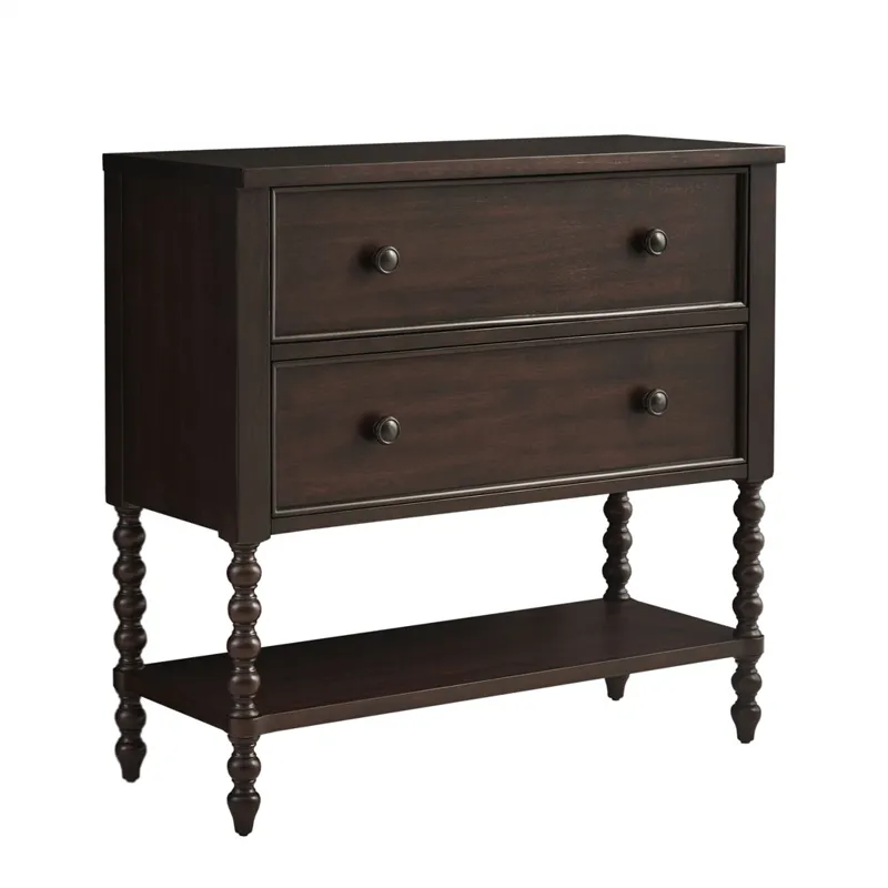Beckett 2 Drawer Accent Chest - Morocco Brown