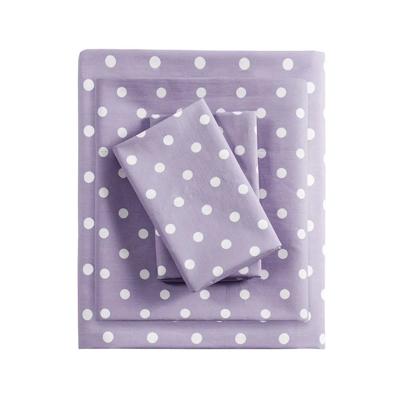 Mi Zone Polka Dot Printed 100% Cotton Sheet Set