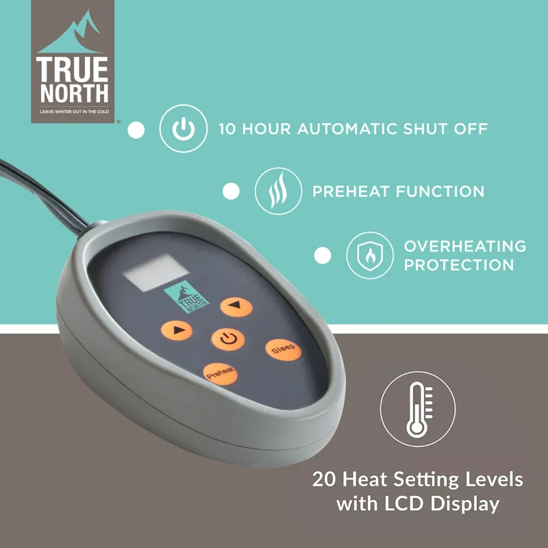 True North by Sleep Philosophy Sherpa Heated Blanket