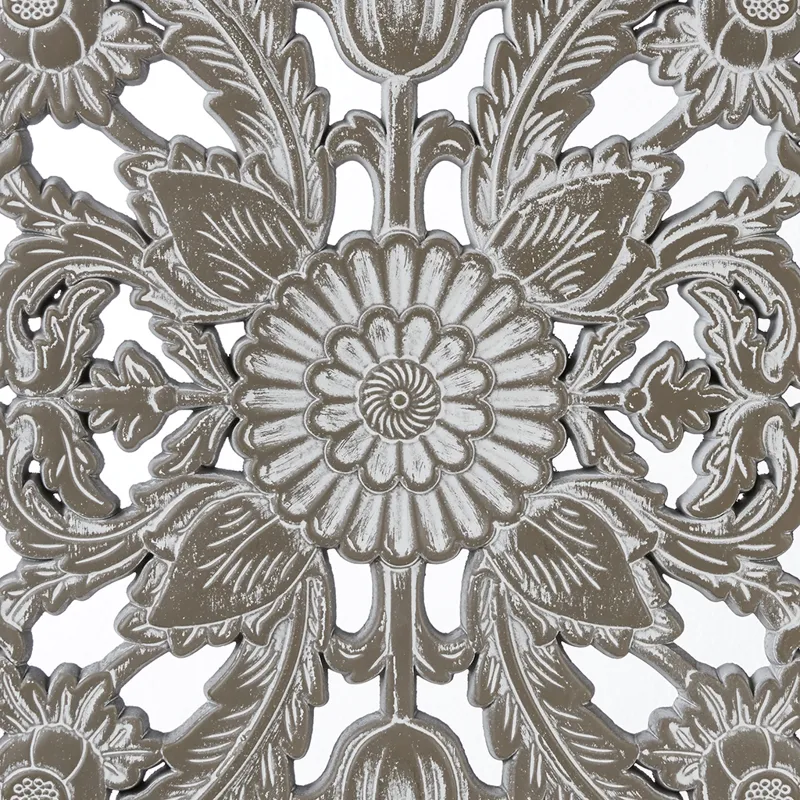 Madison Park Botanical Panel Distressed Carved Wood 2-piece Wall Decor Set