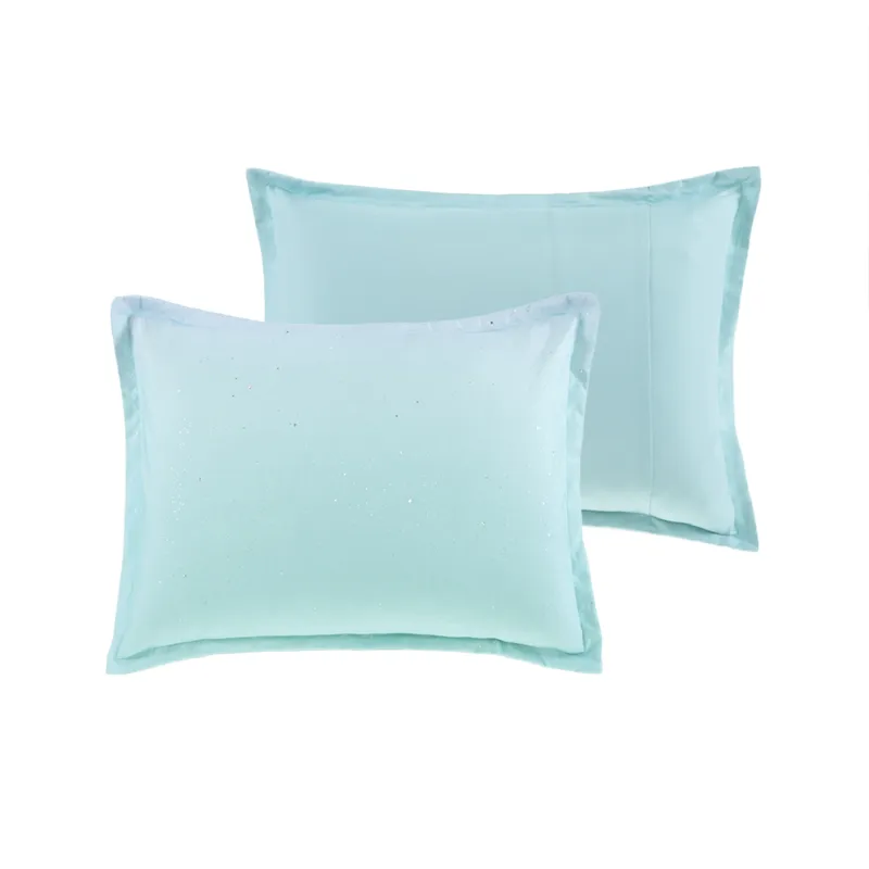 Mi Zone Glimmer Metallic Glitter Printed Reversible Comforter Set