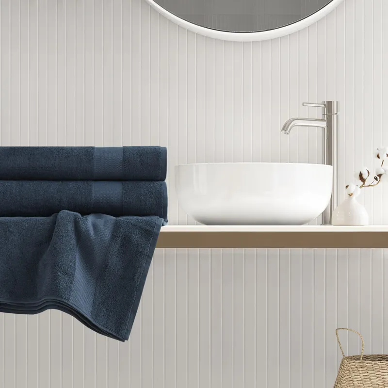 500GSM Plush 2pc XL Towel Set - Navy