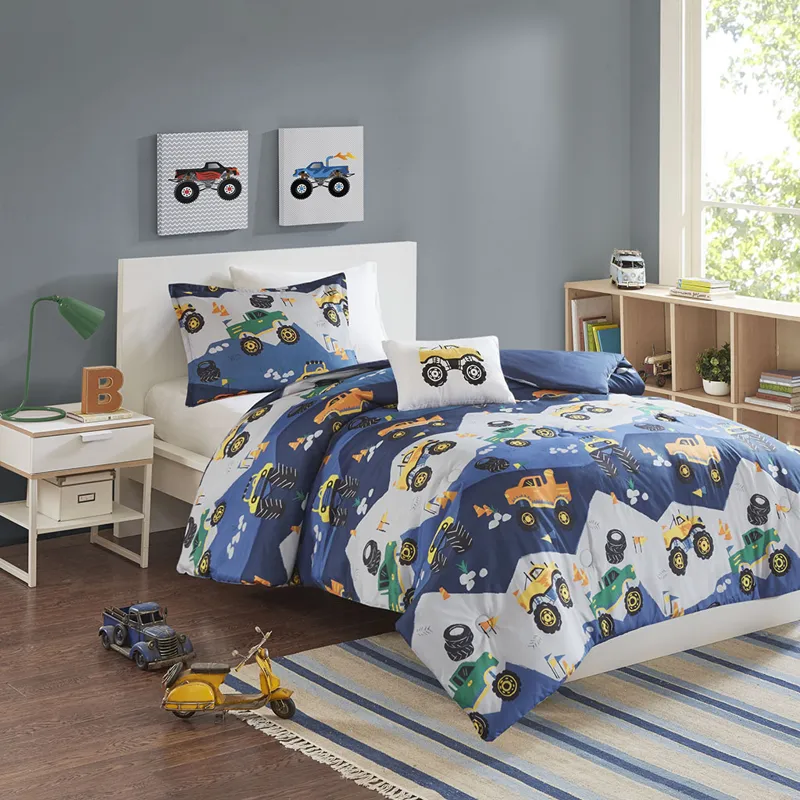 Mi Zone Kids Nash Monster Truck Comforter Set