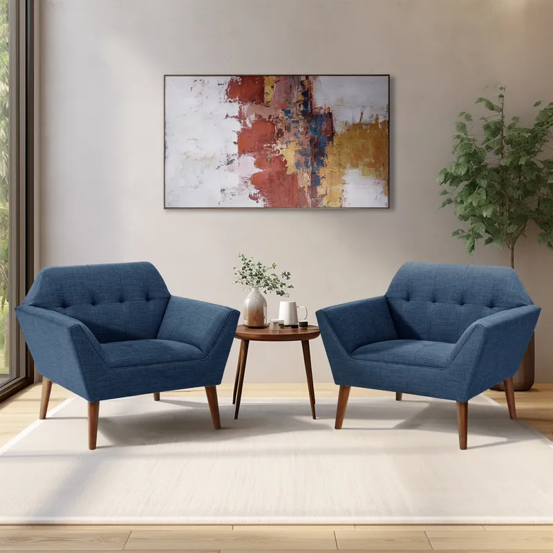 Newport Lounge Chair Set of 2 - Blue