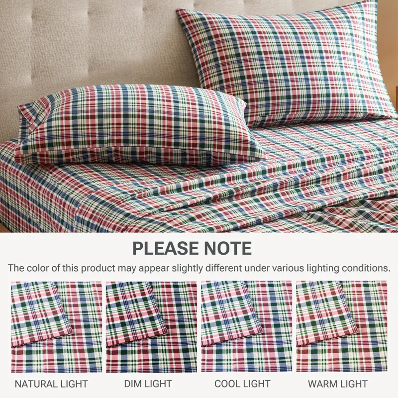 True North by Sleep Philosophy Cozy Cotton Flannel Printed Sheet Set