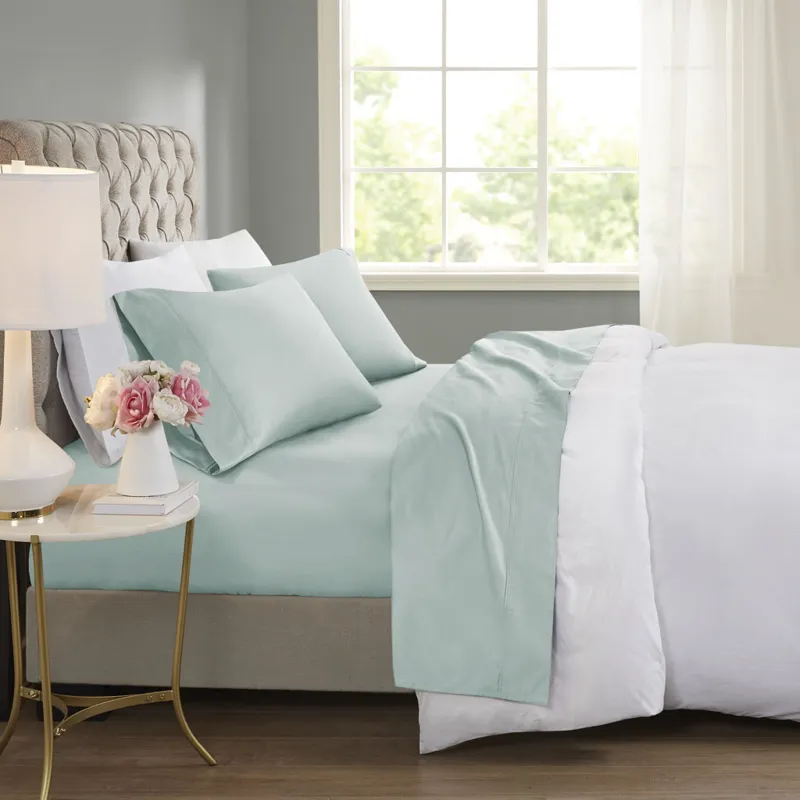 Beautyrest 600 Thread Count Cooling Cotton Blend 4 PC Sheet Set