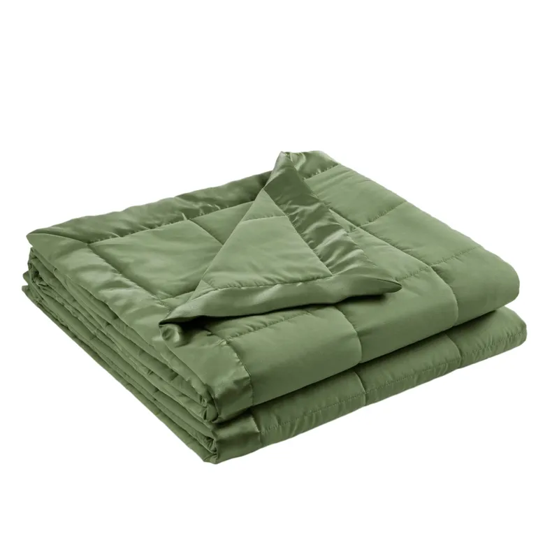 Madison Park Windom Lightweight Down Alternative Blanket with Satin Trim
