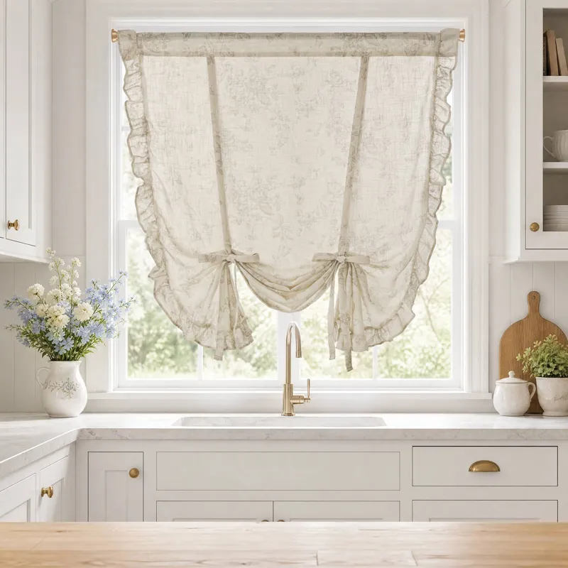Madison Park Adele Ruffle Window Panel