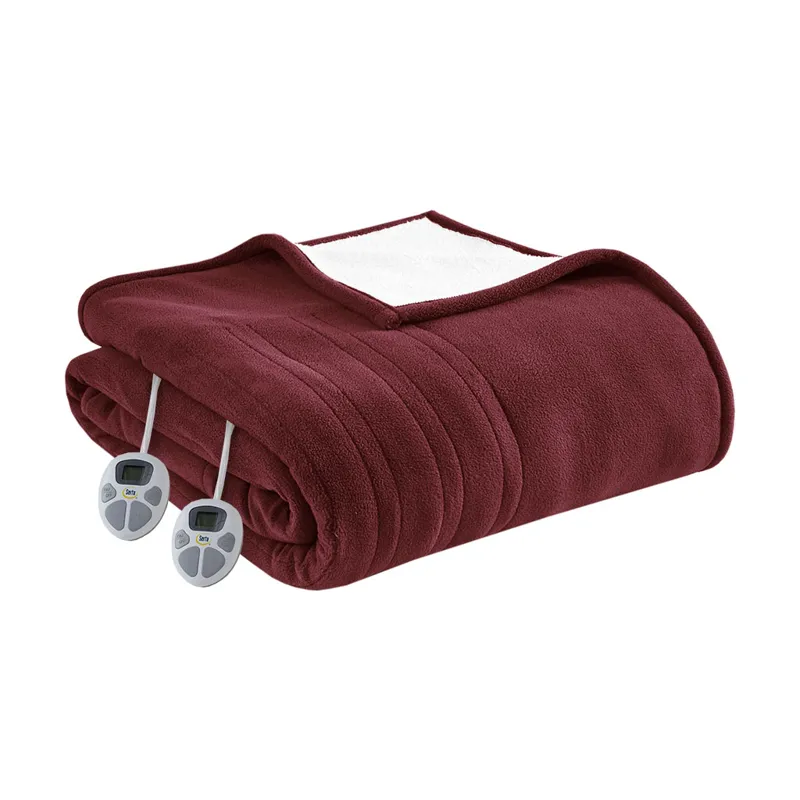 Serta Fleece to Sherpa Heated Blanket