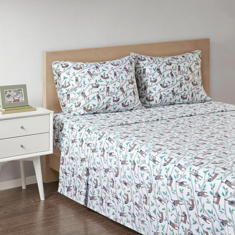 True North by Sleep Philosophy Cozy Cotton Flannel Printed Sheet Set