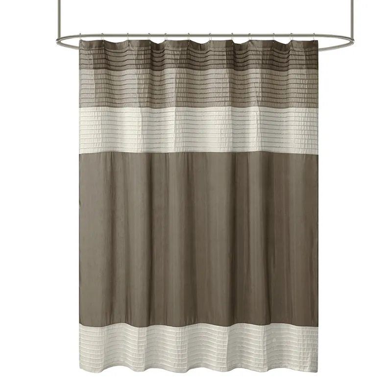 Amherst Faux Silk Shower Curtain - Natural