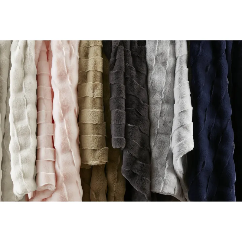Madison Park Vivienne Faux Fur Throw