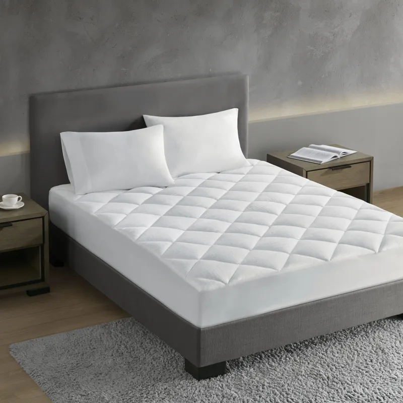 Signature California King Dobby Cotton Waterproof Mattress Pad - White