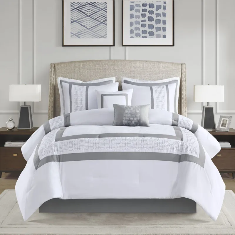 510 Design Powell 8 Piece Embroidered Comforter Set