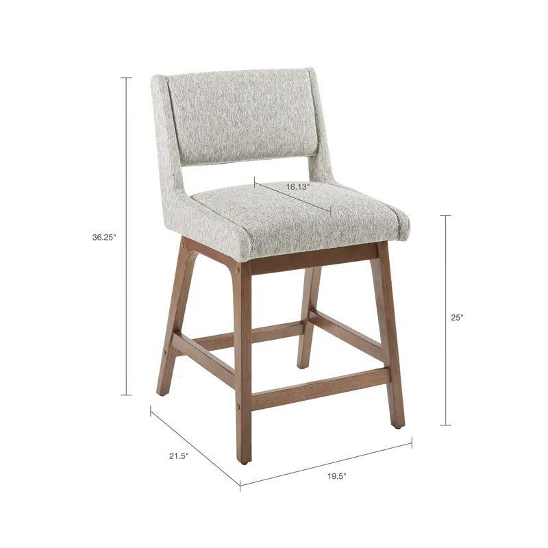 Boomerang Counter Stool - Light Grey