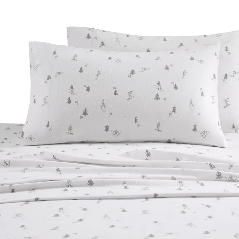 True North by Sleep Philosophy Cozy Cotton Flannel Printed Sheet Set