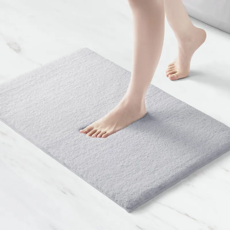 Marshmallow Bath Rug - Silver