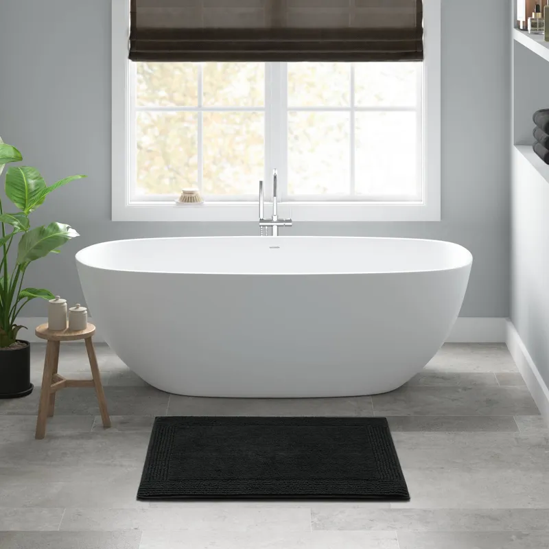 Madison Park Signature Splendor 100% Cotton Tufted 3000 GSM Reversible Bath Rug
