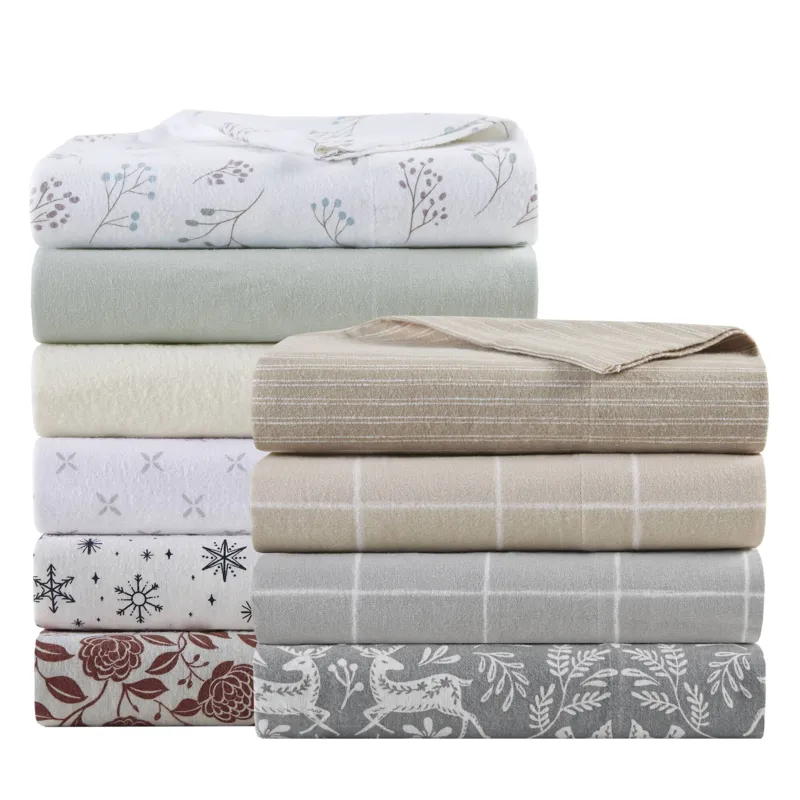 True North by Sleep Philosophy Cozy Cotton Flannel Printed Sheet Set