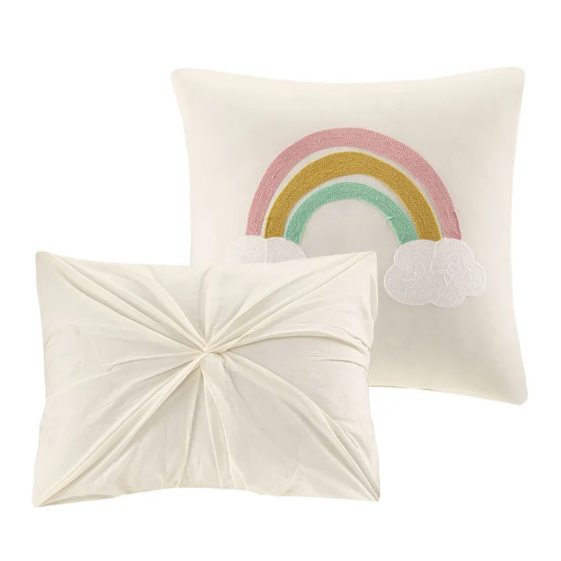 Urban Habitat Kids Callie Cotton Jacquard Pom Pom Comforter Set