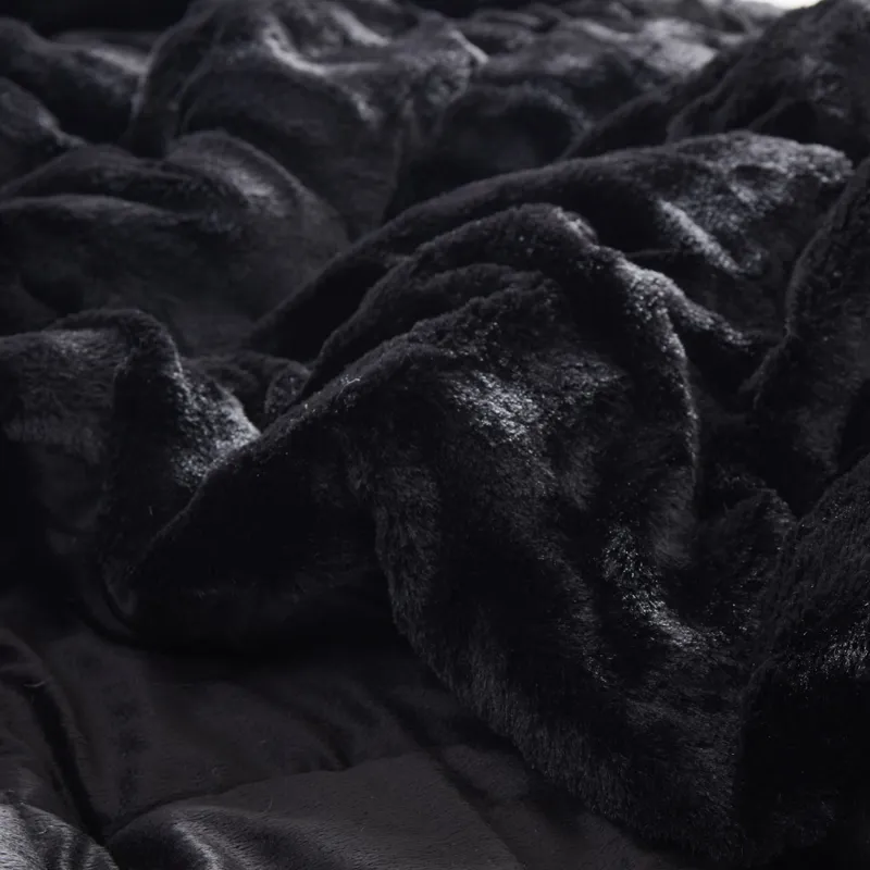 Madison Park Gia Faux Fur Comforter Mini Set