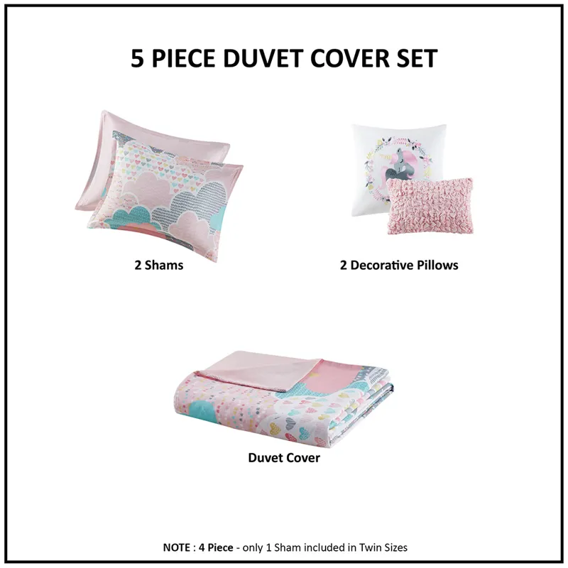Urban Habitat Kids Cloud Cotton Printed Duvet Cover Set