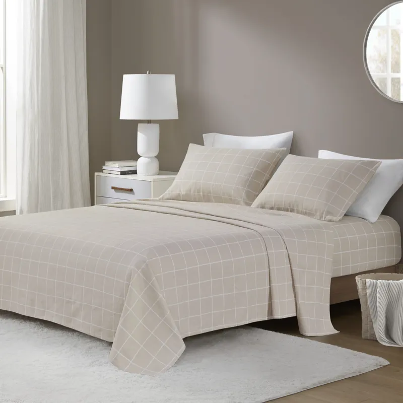 True North by Sleep Philosophy Cozy Cotton Flannel Printed Sheet Set