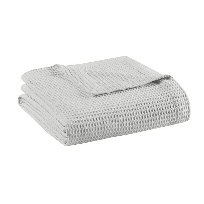 Madison Park Waffle Weave Cotton Blanket