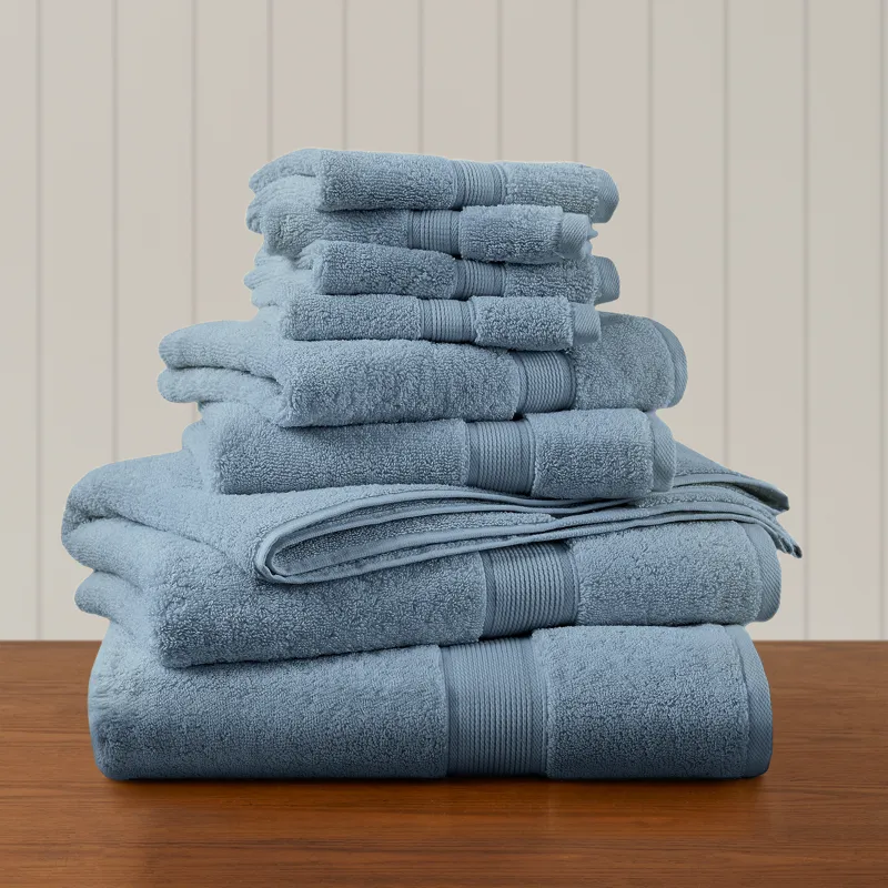 Madison Park Signature 800GSM 100% Cotton 8 Piece Towel Set