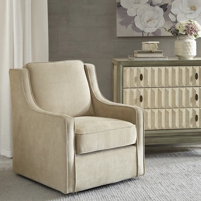 Harris Swivel Chair - Cream