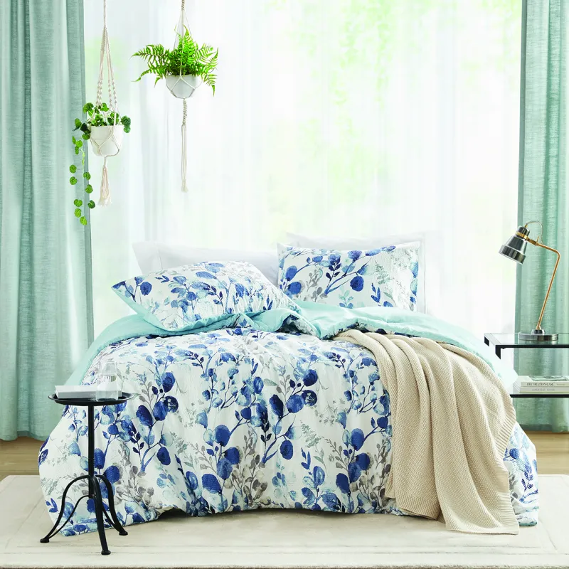 Super Listing Gabby Reversible Floral Botanical Seersucker Comforter Set