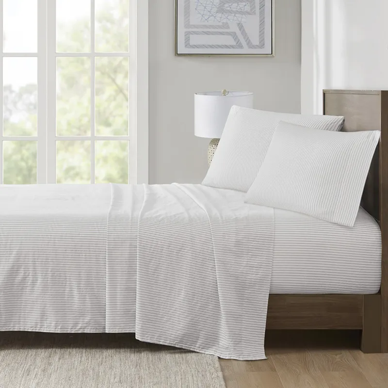 Madison Park Essentials 200 Thread Count Printed Cotton Sheet Set