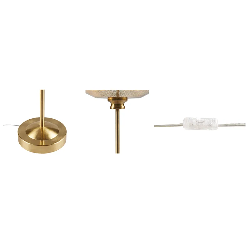 Lumivive 17\" Mercury Glass Table Lamp - Gold