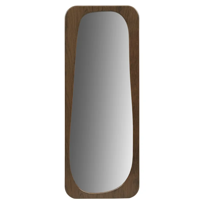Nicole Miller Odette 23X60 Modern Full Length Floor Mirror - Walnut Brown
