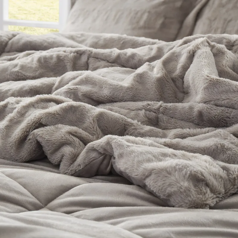 Madison Park Gia Faux Fur Comforter Mini Set