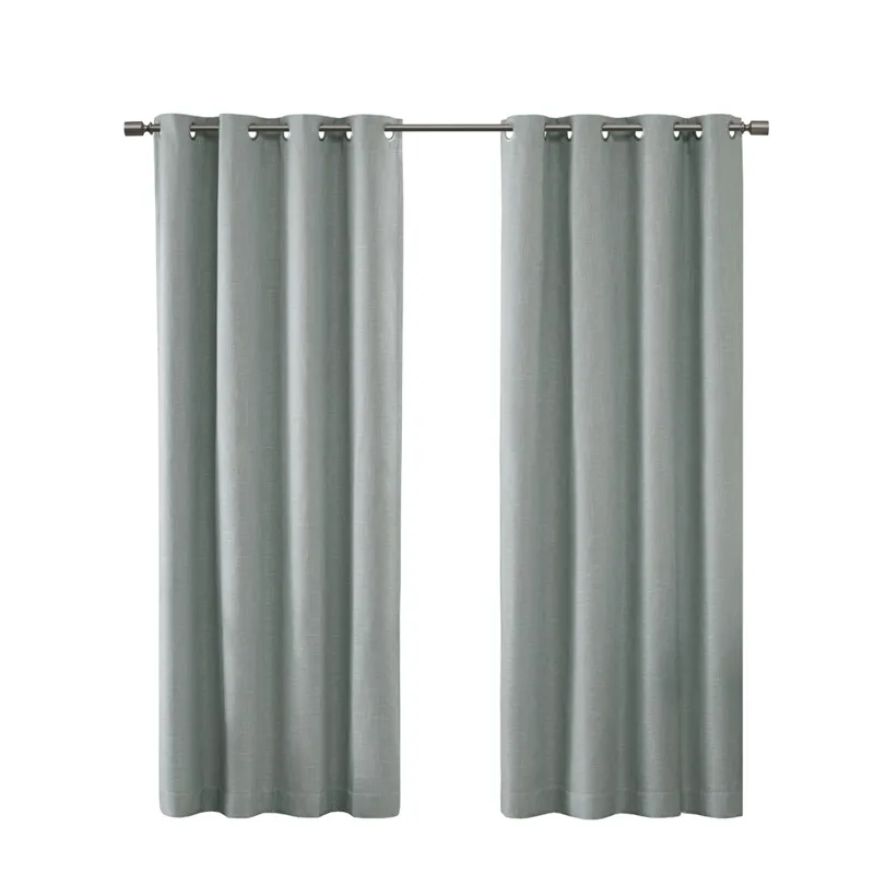 SunSmart Maya Printed Heathered Blackout Grommet Top Curtain Panel