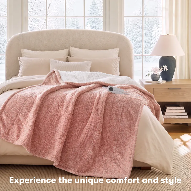 Serta Marled Dream Soft Heated Throw
