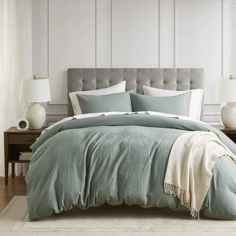 Comfort Spaces Mina Weave Textured Duvet Cover Set