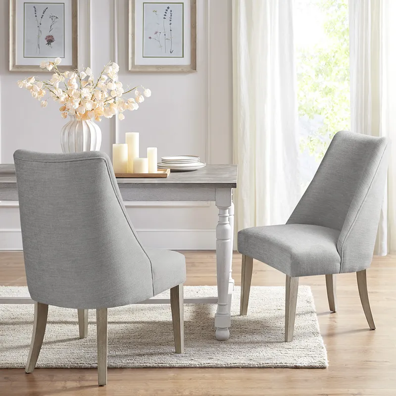 Winfield Upholstered Dining chair Set of 2 - Light Grey
