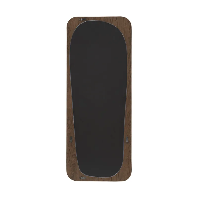 Nicole Miller Odette 23X60 Modern Full Length Floor Mirror - Walnut Brown