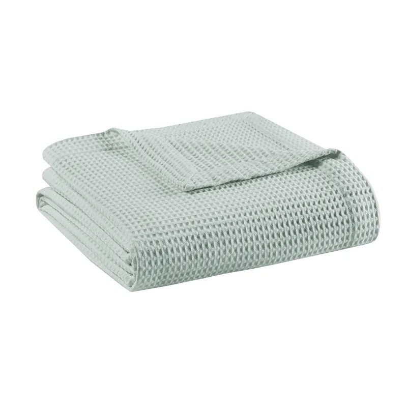 Madison Park Waffle Weave Cotton Blanket