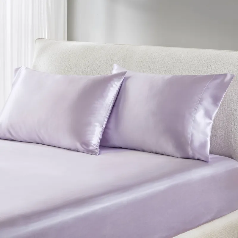 Satin King Luxury 2 PC Pillowcases - Lilac