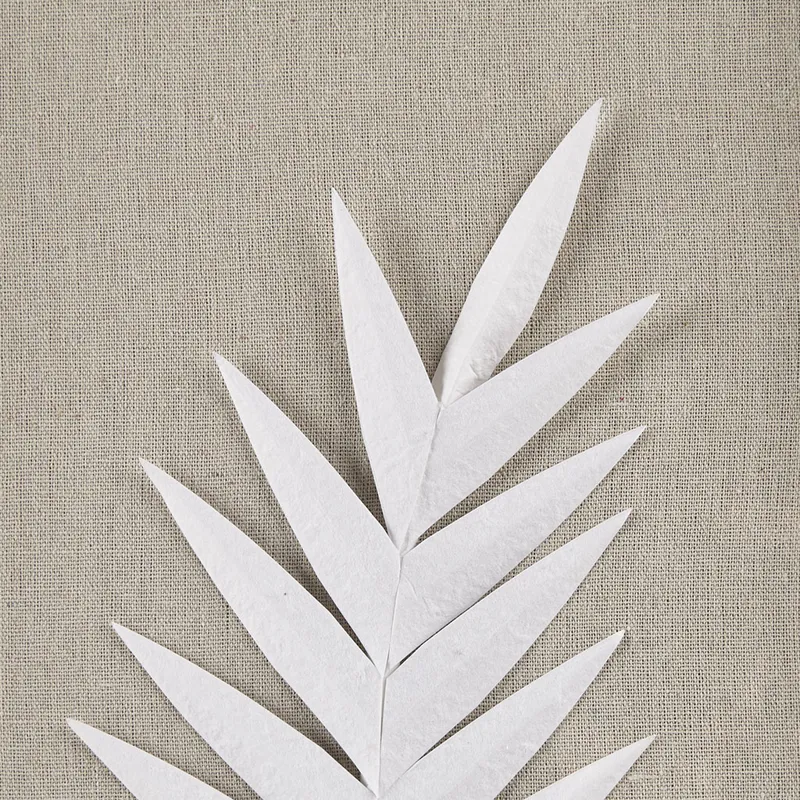Madison Park Sabal Framed Rice Paper Palm Leaves 3-piece Shadowbox Wall Decor Set - Off-White