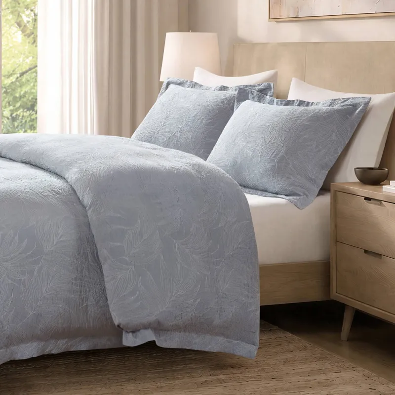 Harbor House Serene TENCEL™ Cotton Botanical Jacquard Duvet Cover Set