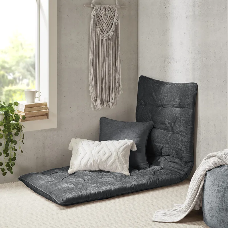 Intelligent Design Edelia Poly Chenille Lounge Floor Pillow Cushion