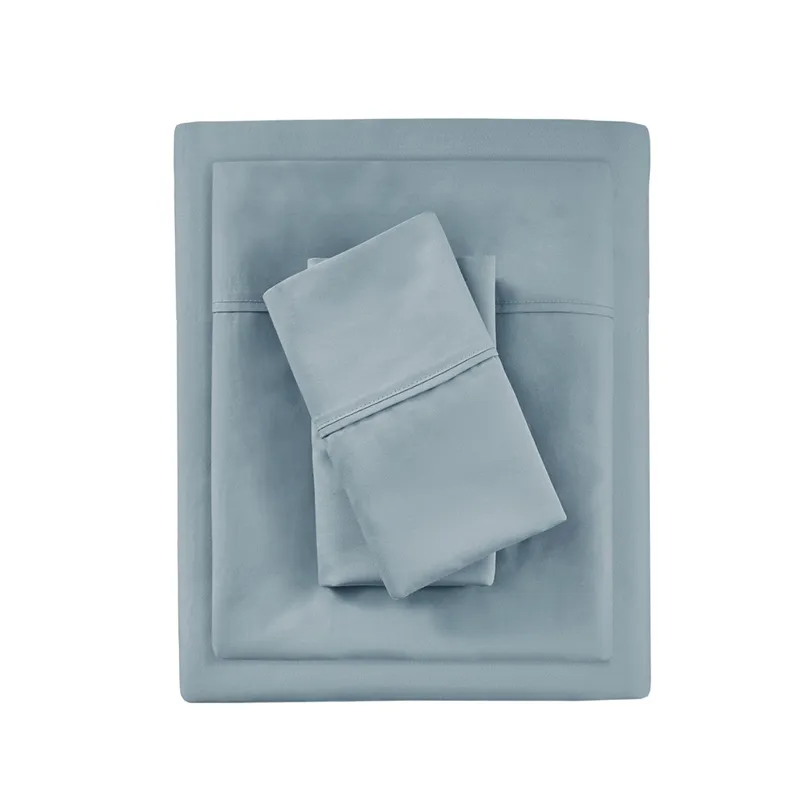 1000 Thread Count Full HeiQ Smart Temperature Cotton Blend 4 PC Sheet Set - Blue