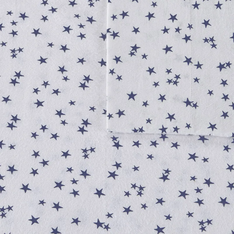 Intelligent Design Cozy Soft Cotton Flannel Printed Sheet Set