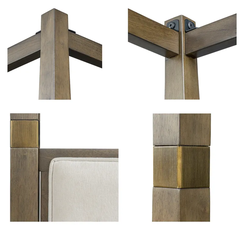 Baylor Canopy Bed Queen - Brown